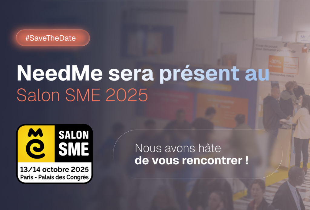 NeedMe au Salon SME 2025 - Stand micro-entrepreneurs Palais des Congrès Paris 13-14 octobre